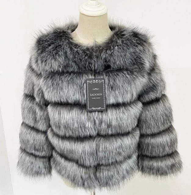 S-3XL Winter Mink Fur Fashion Women Coat