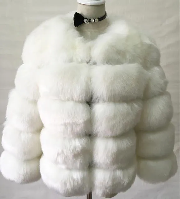 S-3XL Winter Mink Fur Fashion Women Coat