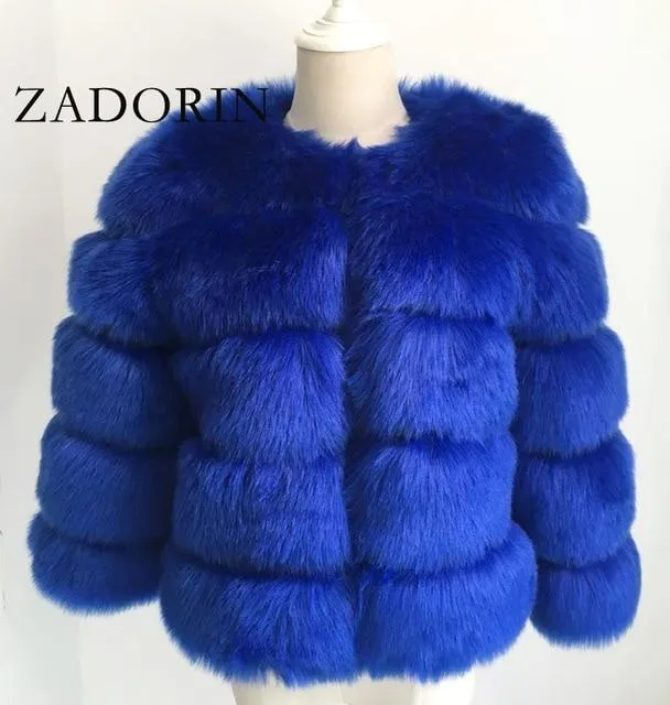 S-3XL Winter Mink Fur Fashion Women Coat