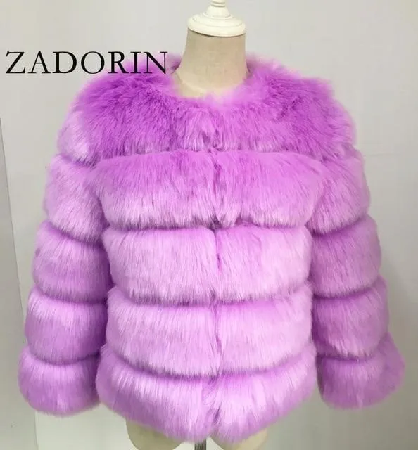 S-3XL Winter Mink Fur Fashion Women Coat