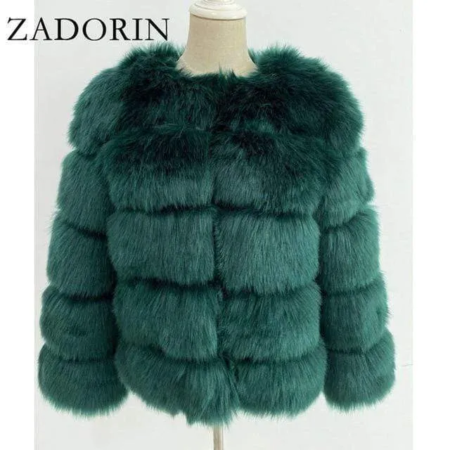 S-3XL Winter Mink Fur Fashion Women Coat