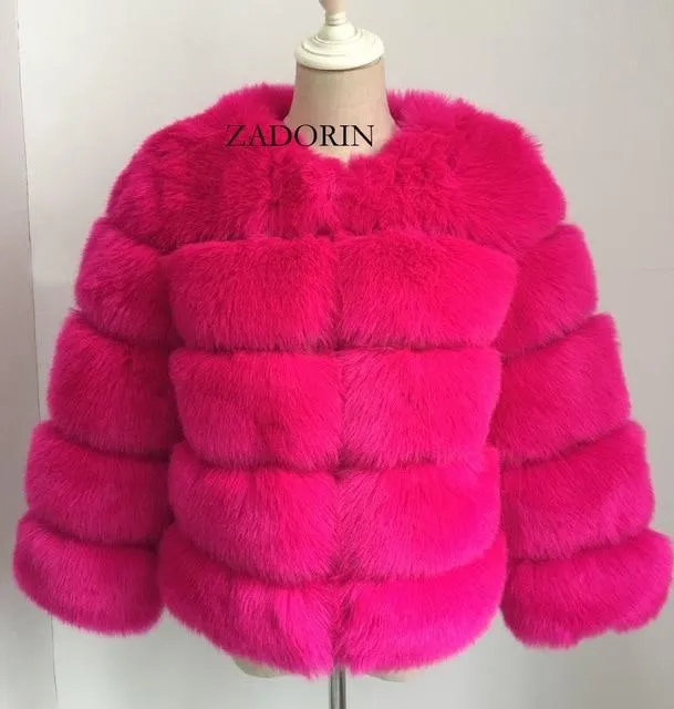 S-3XL Winter Mink Fur Fashion Women Coat