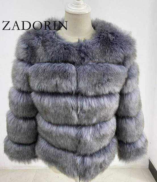 S-3XL Winter Mink Fur Fashion Women Coat