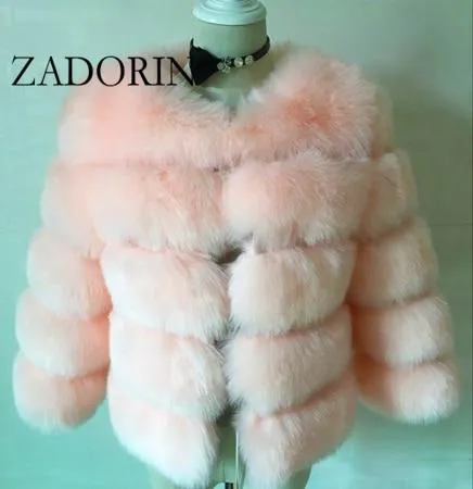 S-3XL Winter Mink Fur Fashion Women Coat