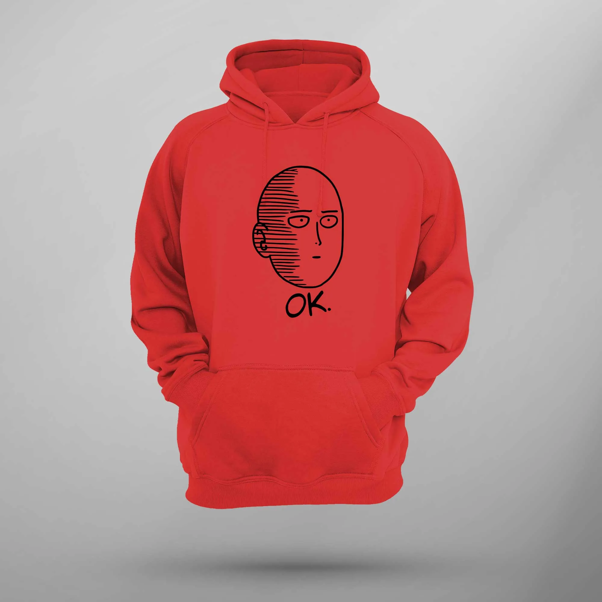 Saitama OK Hoodie One Punch Anime Hoodie OPM