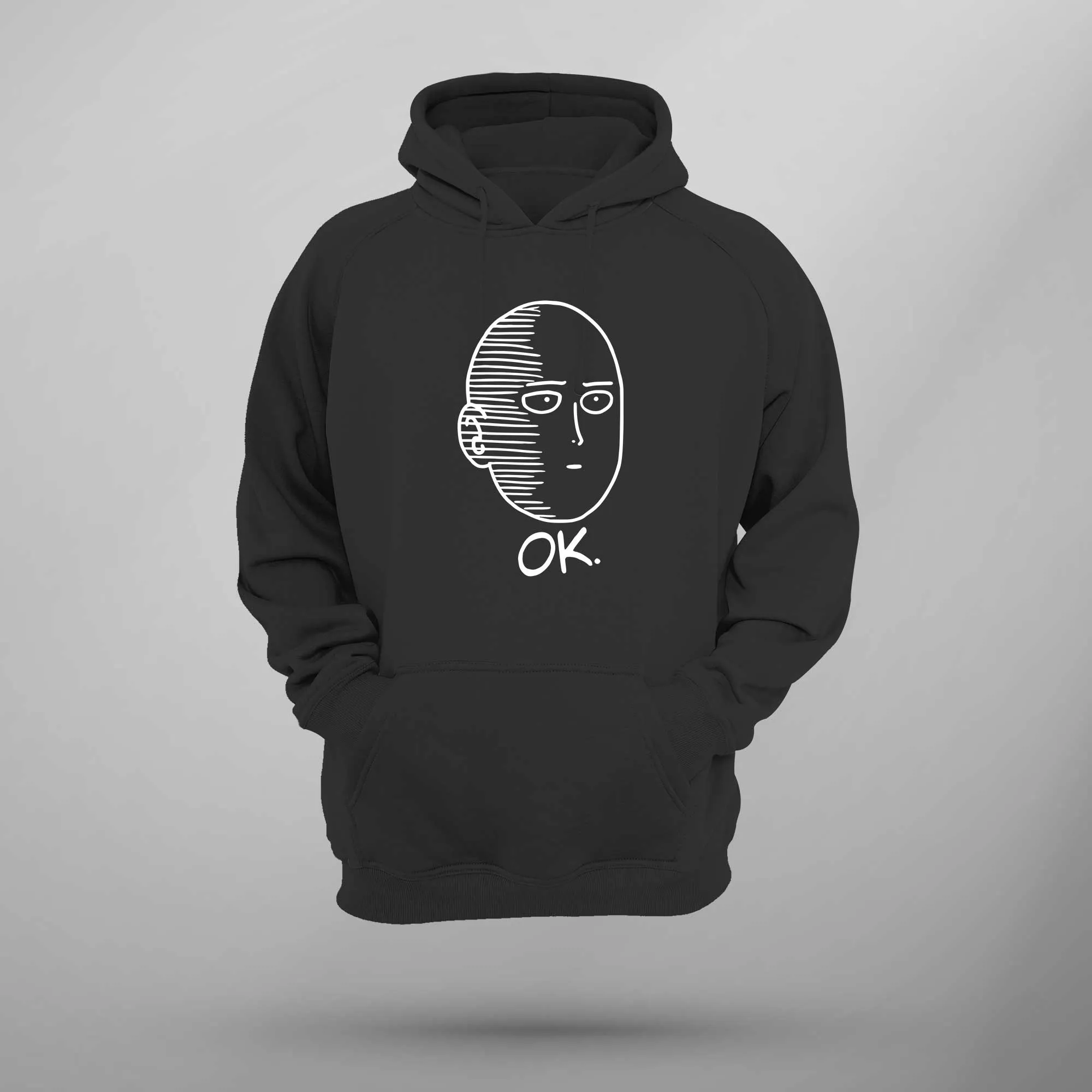 Saitama OK Hoodie One Punch Anime Hoodie OPM