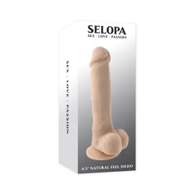 Selopa 6.5 in. Natural Feel Dildo Light