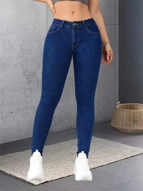 Skinny Jeans Lady Slim Fit Pencil Jeans Girls Leggings Straight Denim