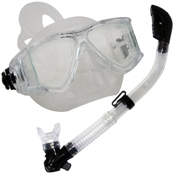 Snorkeling Panoramic View Mask with Dry Snorkel Set  - SCS0007