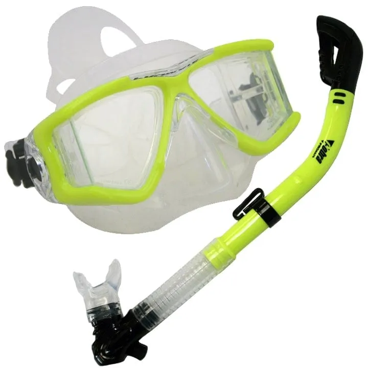 Snorkeling Panoramic View Mask with Dry Snorkel Set  - SCS0007