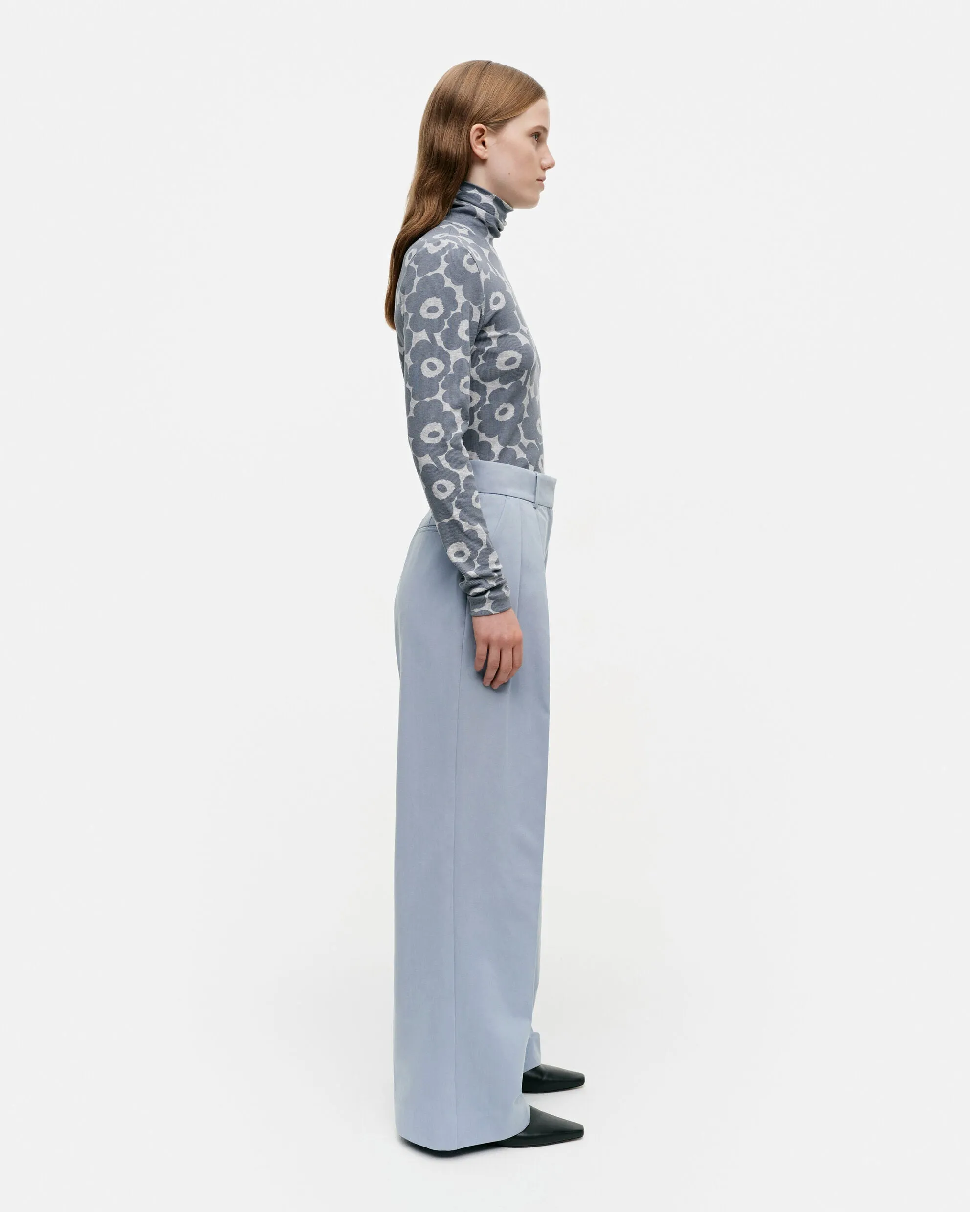 Solid Atlantti Pleated Long Trousers