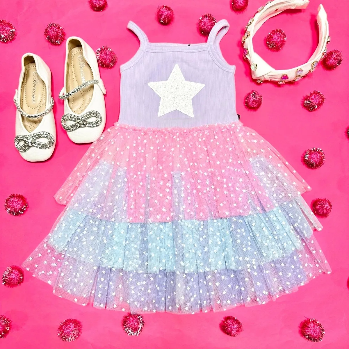 STAR LAYERED TUTU DRESS