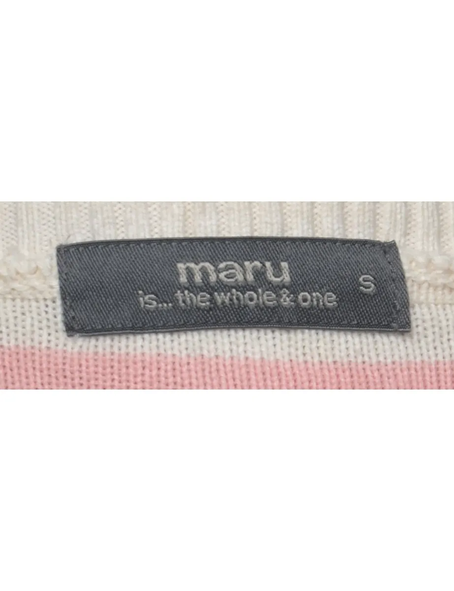 Striped Multi-colour Jumper - M