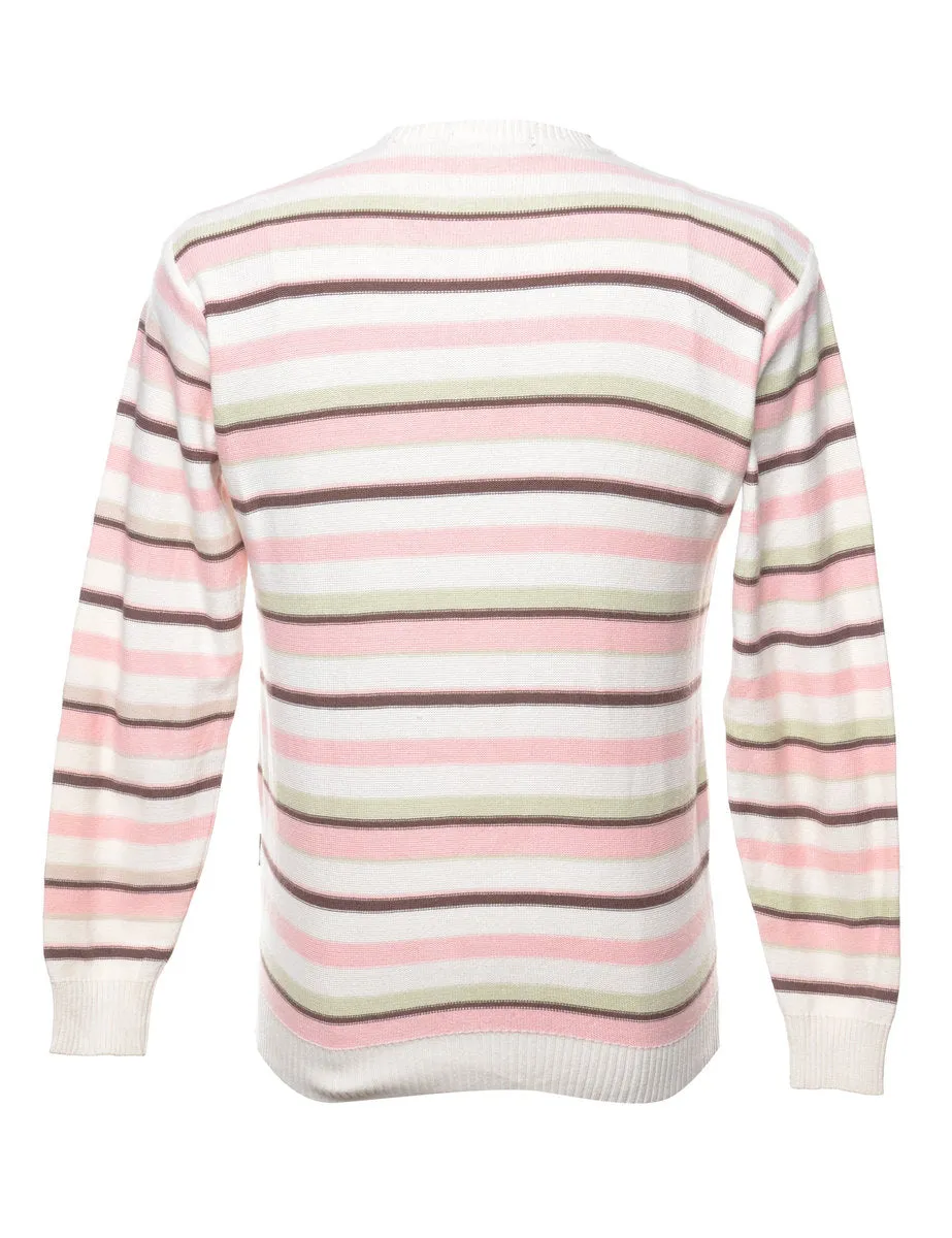 Striped Multi-colour Jumper - M