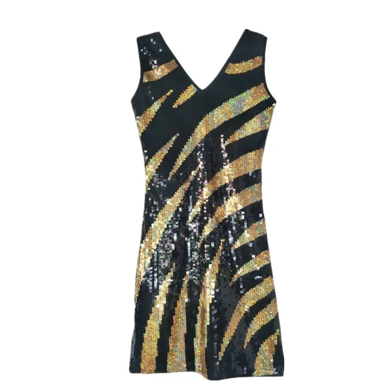 Stunning Gatsby Sequin Night Out Bodycon Mini Dress