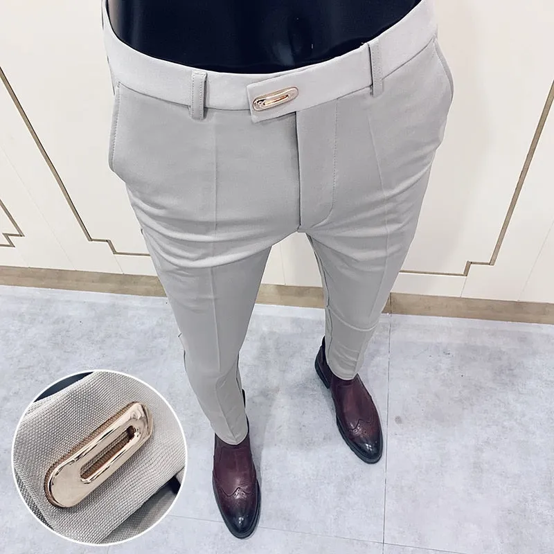 Suit pants spring men's suit pants fashion casual Slim business suit pants men's wedding party work pants classic large size 28-