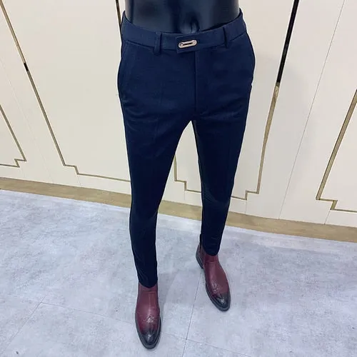 Suit pants spring men's suit pants fashion casual Slim business suit pants men's wedding party work pants classic large size 28-