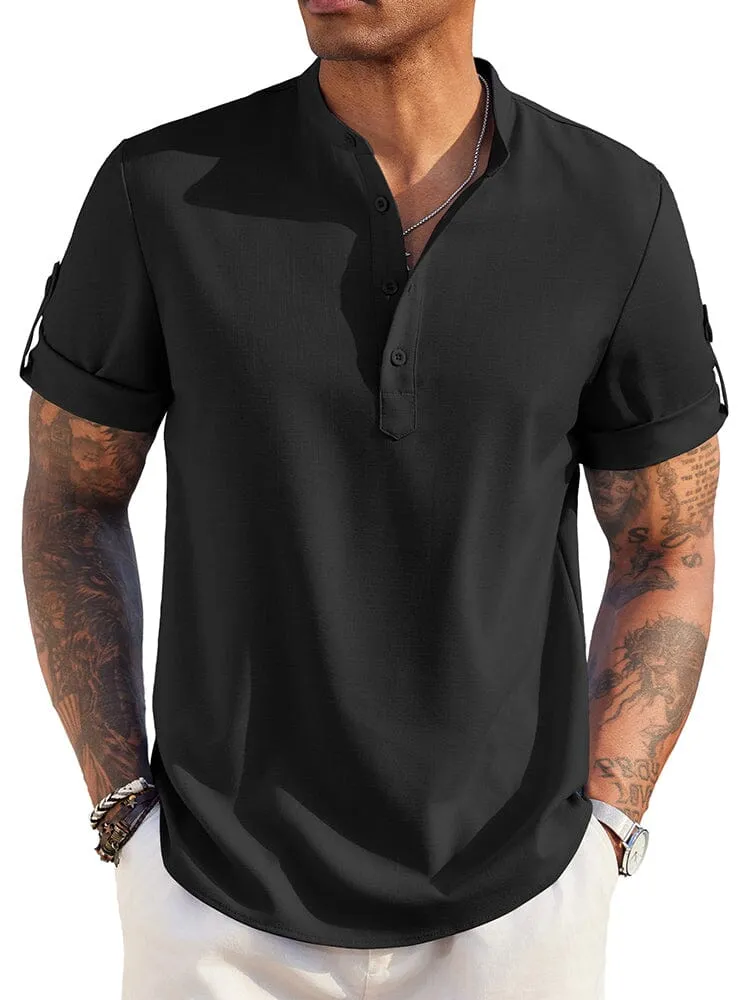 Summer Essential Linen Henley Shirt (US Only)