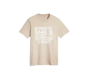 T-SHIRT LEVI'S®  GRAPHIC WESTERN GARMENT DYE FEATHER GRAY CREAM