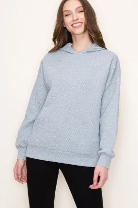 TEXTURED KNIT PULLOVER