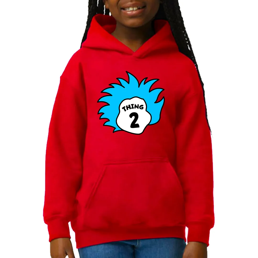 Thing 2 The Cat In The Hat Inspired Kids Book Day Hoodie