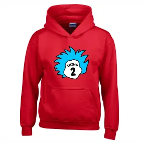 Thing 2 The Cat In The Hat Inspired Kids Book Day Hoodie