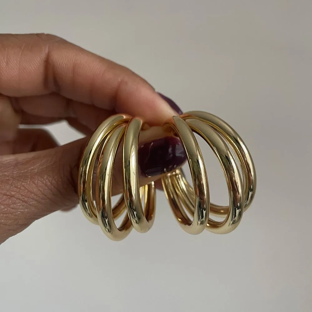 Tiered Hoop Earrings