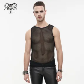 TT19701 Diamond-shaped net basic style men vest