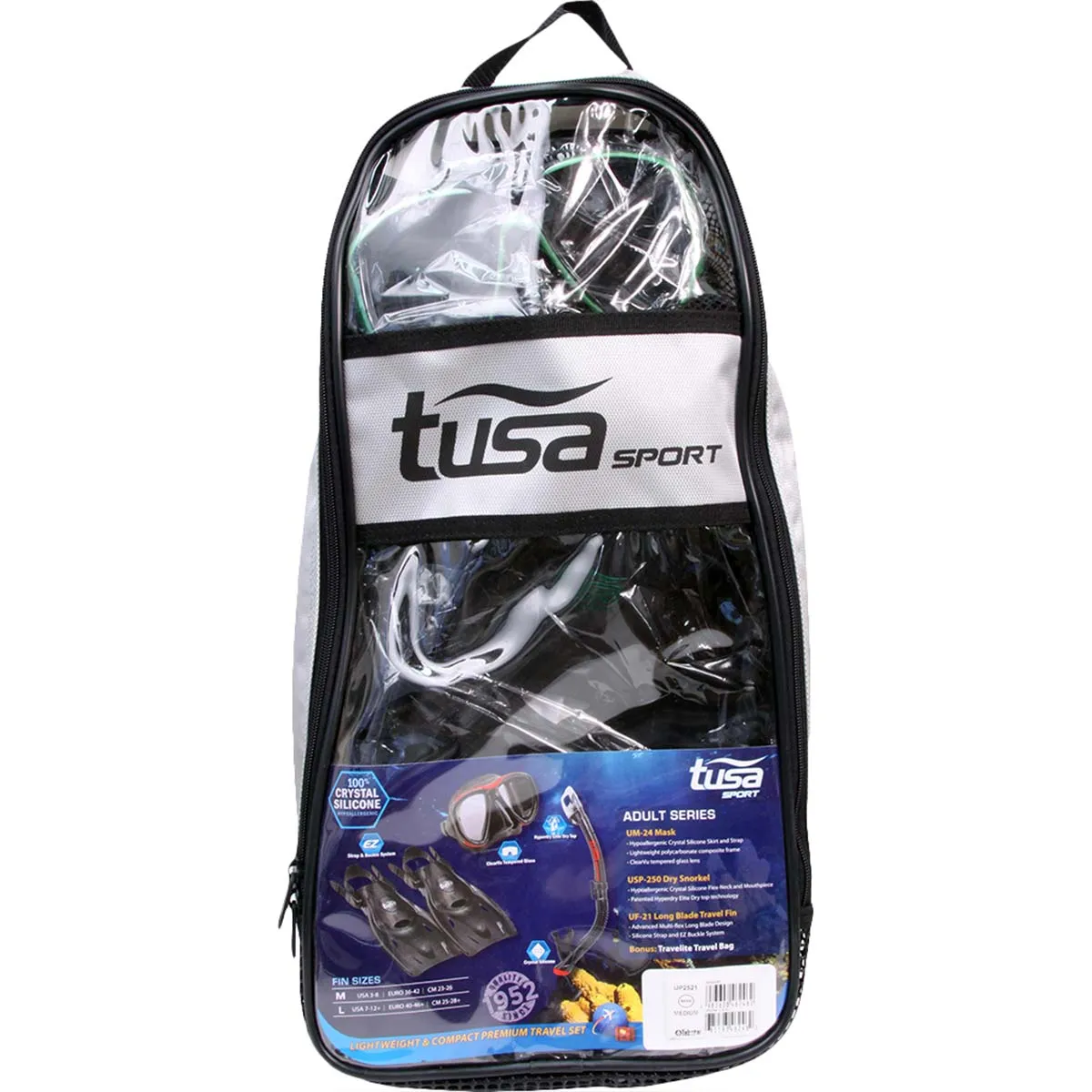 Tusa Powerview Adult Dry Travel Set