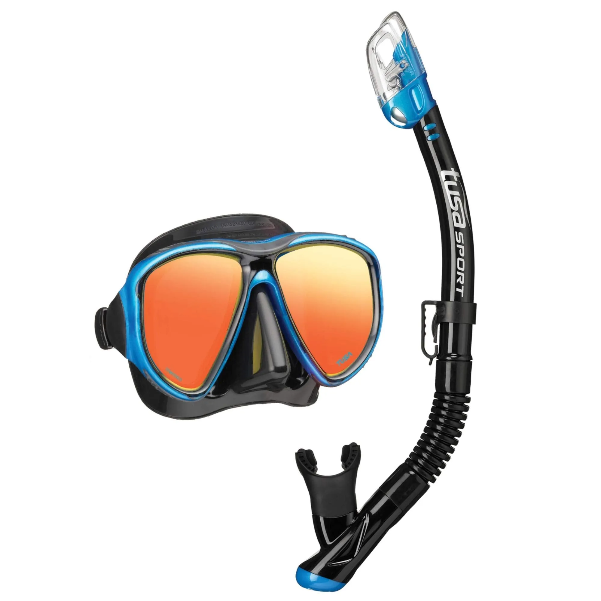 TUSA Sport Adult Powerview Mask and Dry Snorkel Combo