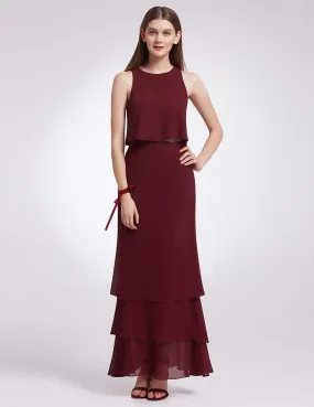 Two Piece Maxi Skirt and Top Bridesmaid Set