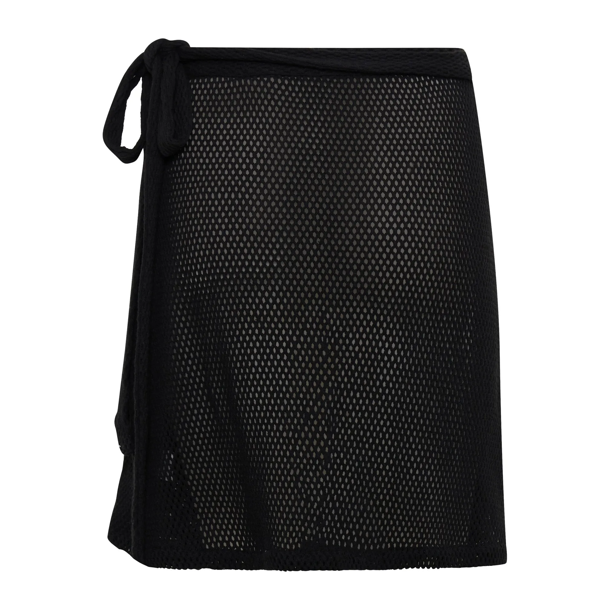 Verona Mini Wrap Skirt - Liquorice