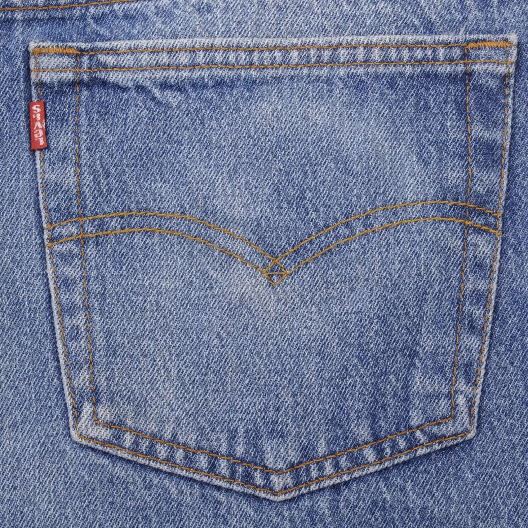 VINTAGE LEVIS 501 JEANS INDIGO 1980S SIZE W34 L36 MADE IN USA