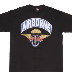 VINTAGE US ARMY AIRBORNE SPKE TEE SHIRT 1990S SIZE XL MADE IN USA