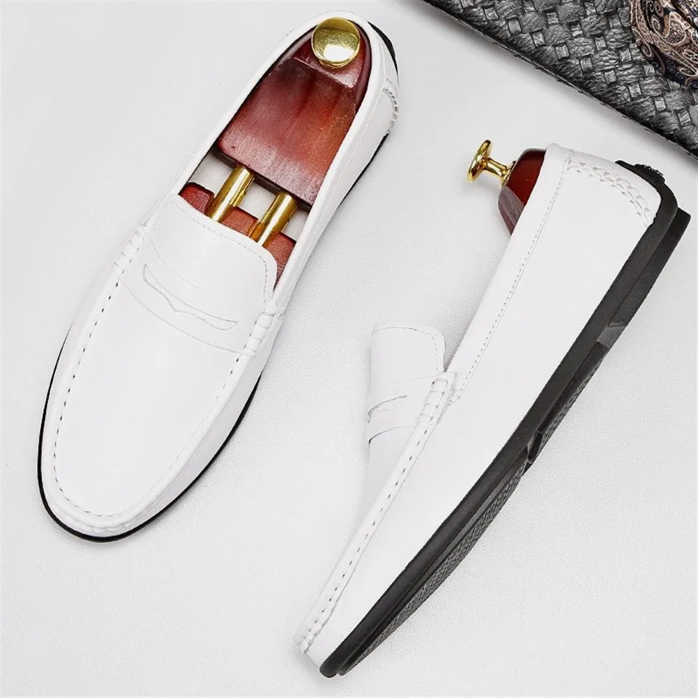 White Driving Casual Loafer for Men