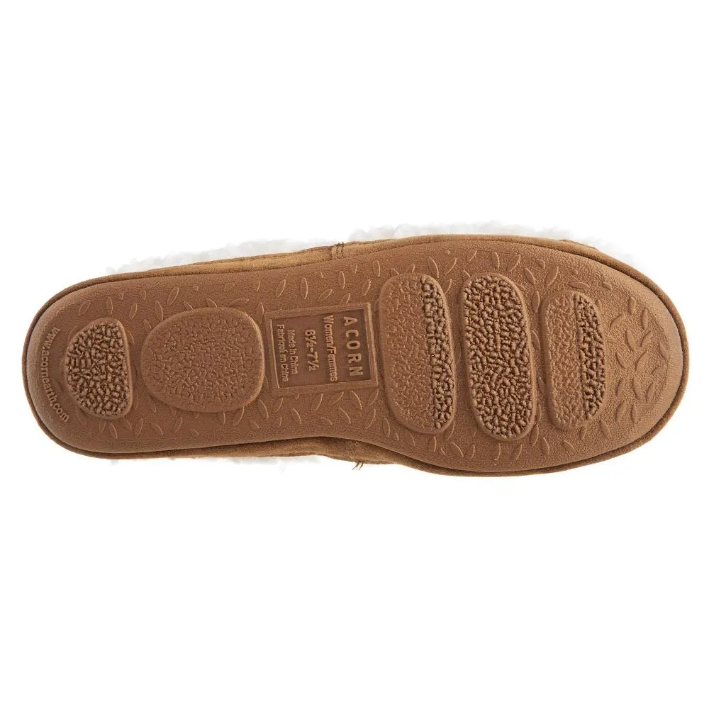 Women's Acorn | Acorn Moc with Collapsible Heel Slippers |Buff Popcorn