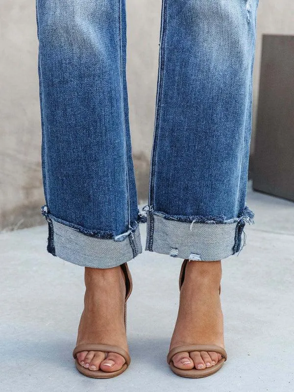 Women's Asymmetrical Flyer Jeans