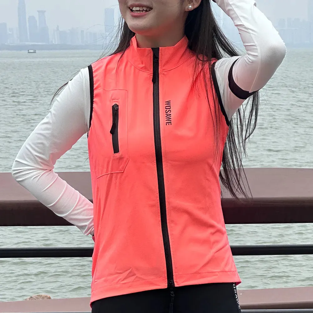 Women's Cycling Vest Windproof Sportswear Sleeveless Quick Dry Road Underwear Comfortable Bicycle For Female Tops Bike