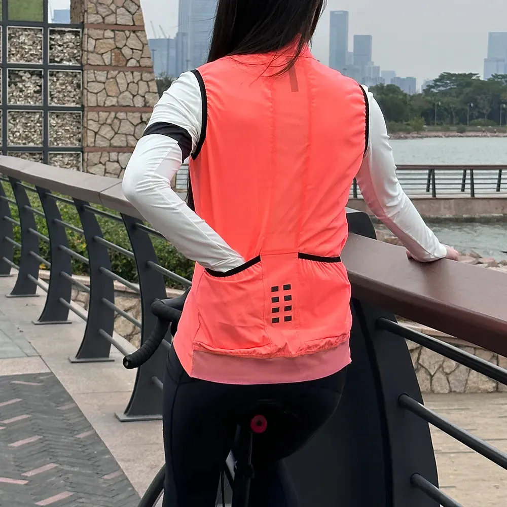 Women's Cycling Vest Windproof Sportswear Sleeveless Quick Dry Road Underwear Comfortable Bicycle For Female Tops Bike