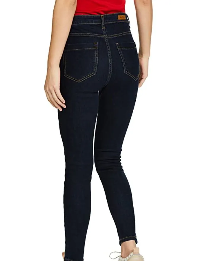 Women's Dark Blue Slim Fit Jeans