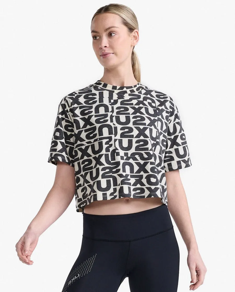 Women's Form Crop Tee - Abstract