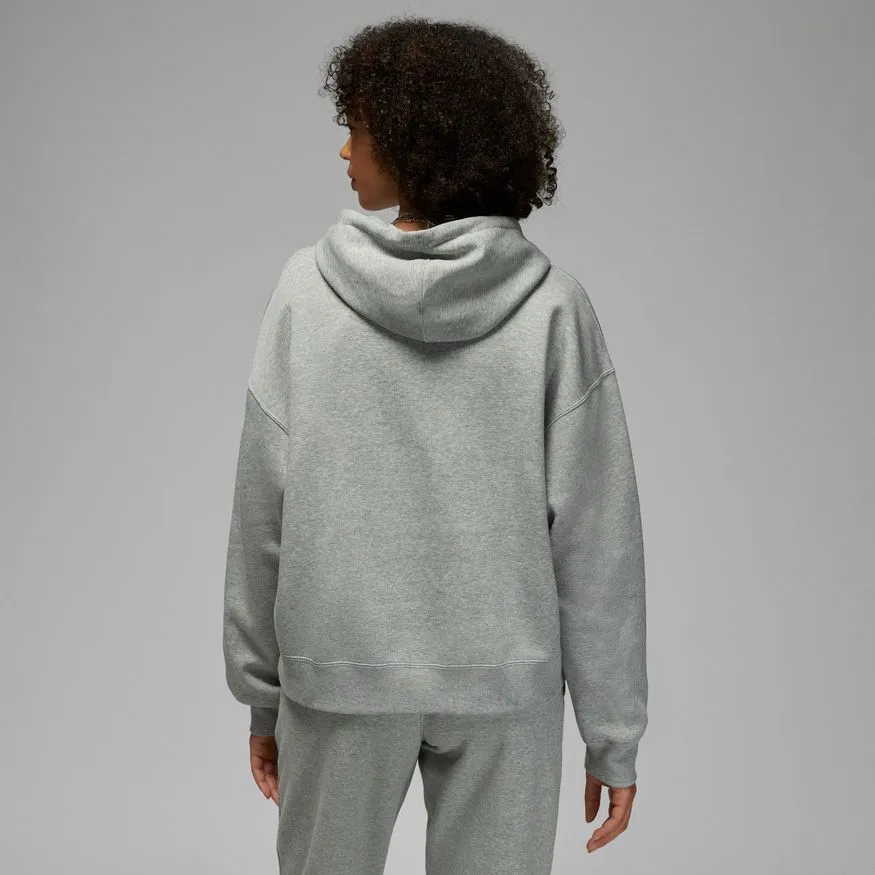 Women's Jordan Brooklyn Hoodie - DK GREY HEATHER/WHITE