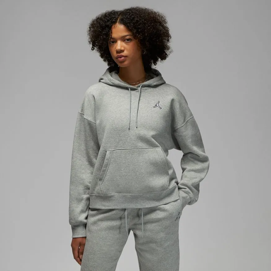 Women's Jordan Brooklyn Hoodie - DK GREY HEATHER/WHITE