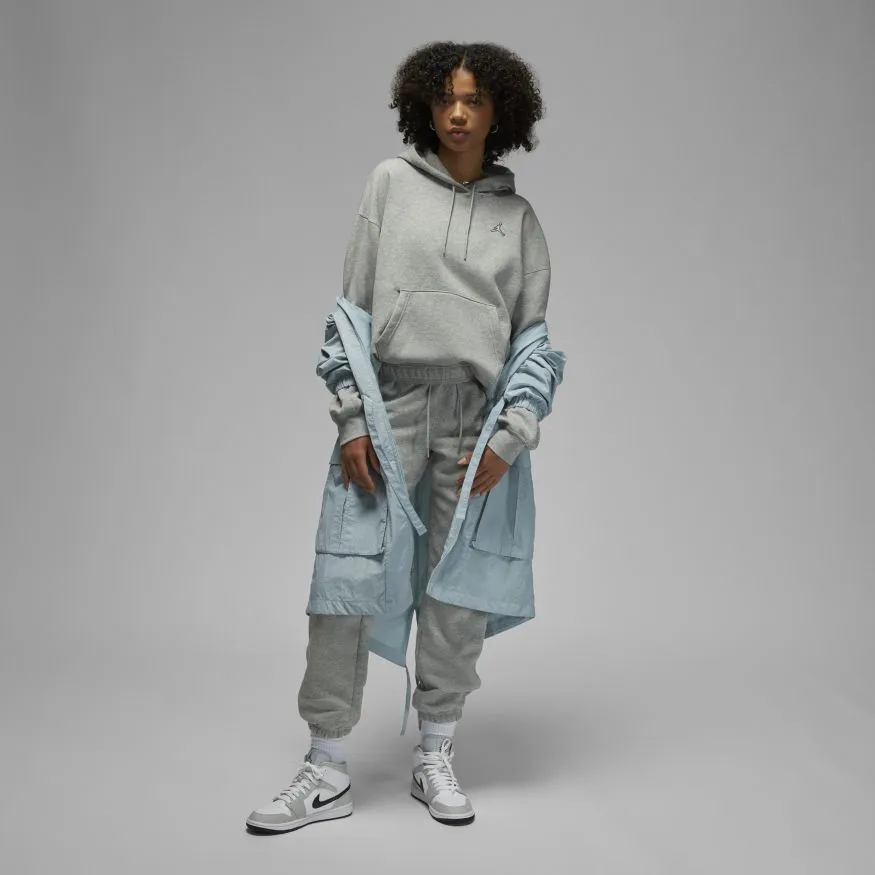 Women's Jordan Brooklyn Hoodie - DK GREY HEATHER/WHITE