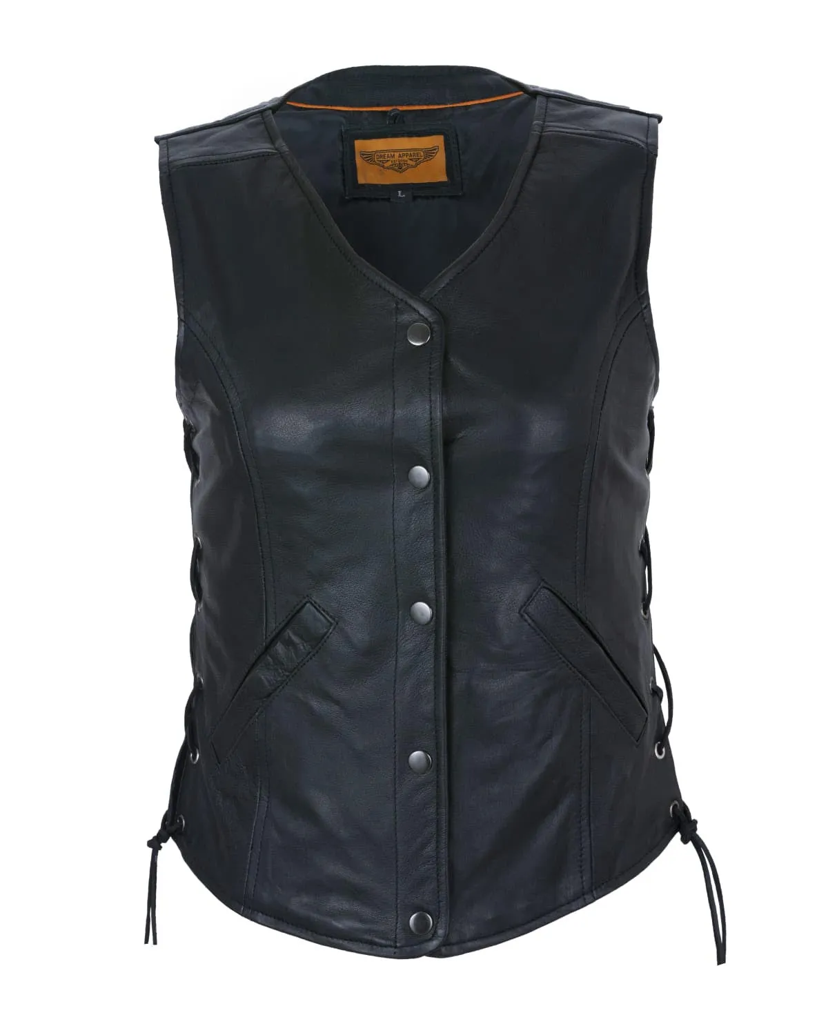 Womens Leather Vest With Gun Pocket