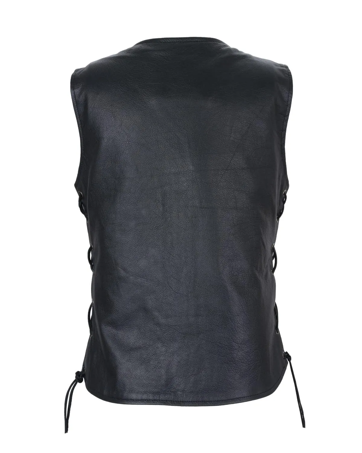 Womens Leather Vest With Gun Pocket