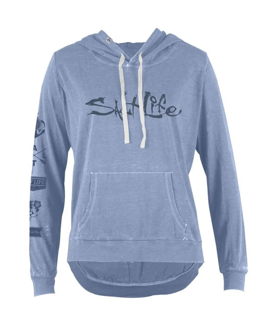 Womens Oasis Sunburnt Pullover Hoodie - Chambray