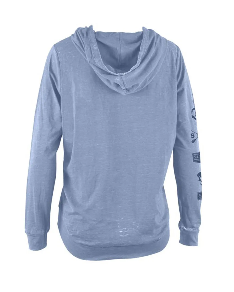 Womens Oasis Sunburnt Pullover Hoodie - Chambray