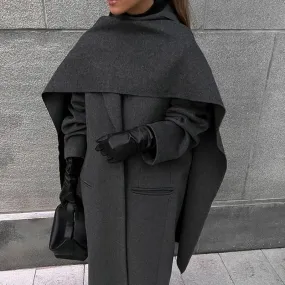 Women's Oversized Overcoat Gray