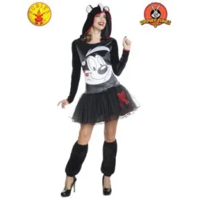 Womens Pepe Le Pew Hooded Tutu Dress - M